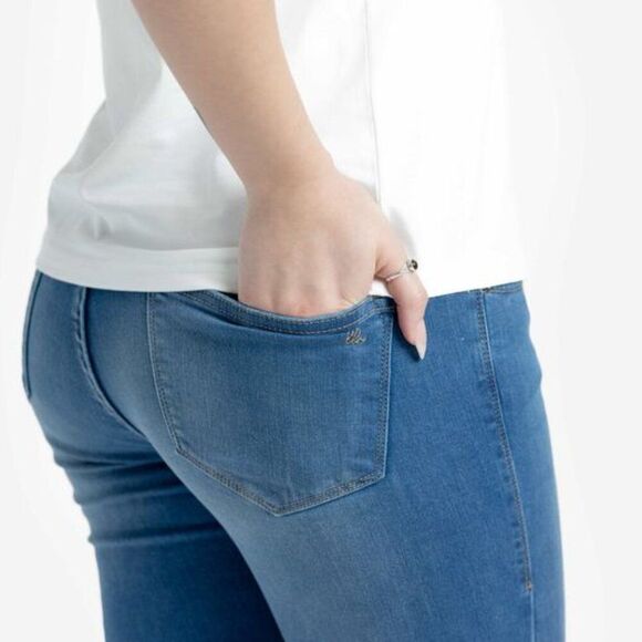 NEW Lularoe NWT Skinny Denim Medium Blue Wash Slimming Panel Stretch Comfy - Picture 5 of 6